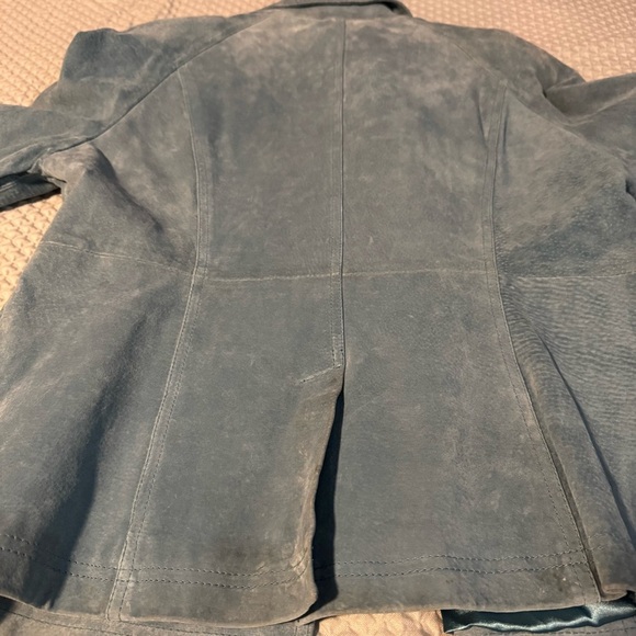 Women's Vintage Blue Double-Breasted Pea Coat | Very Good Condition - Picture 9 of 12